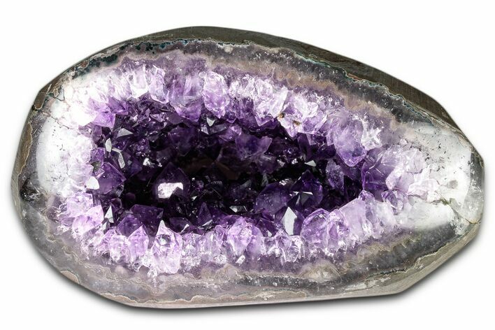 Sparkly Deep-Purple Amethyst Geode - Uruguay #345937